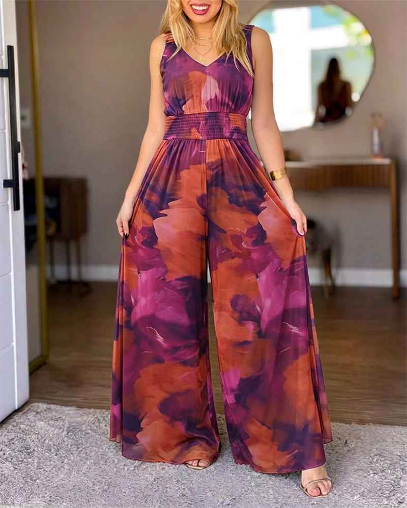 Elegant Tie Dye Women's Jumpsuit | Lightweight & Comfortable Fit