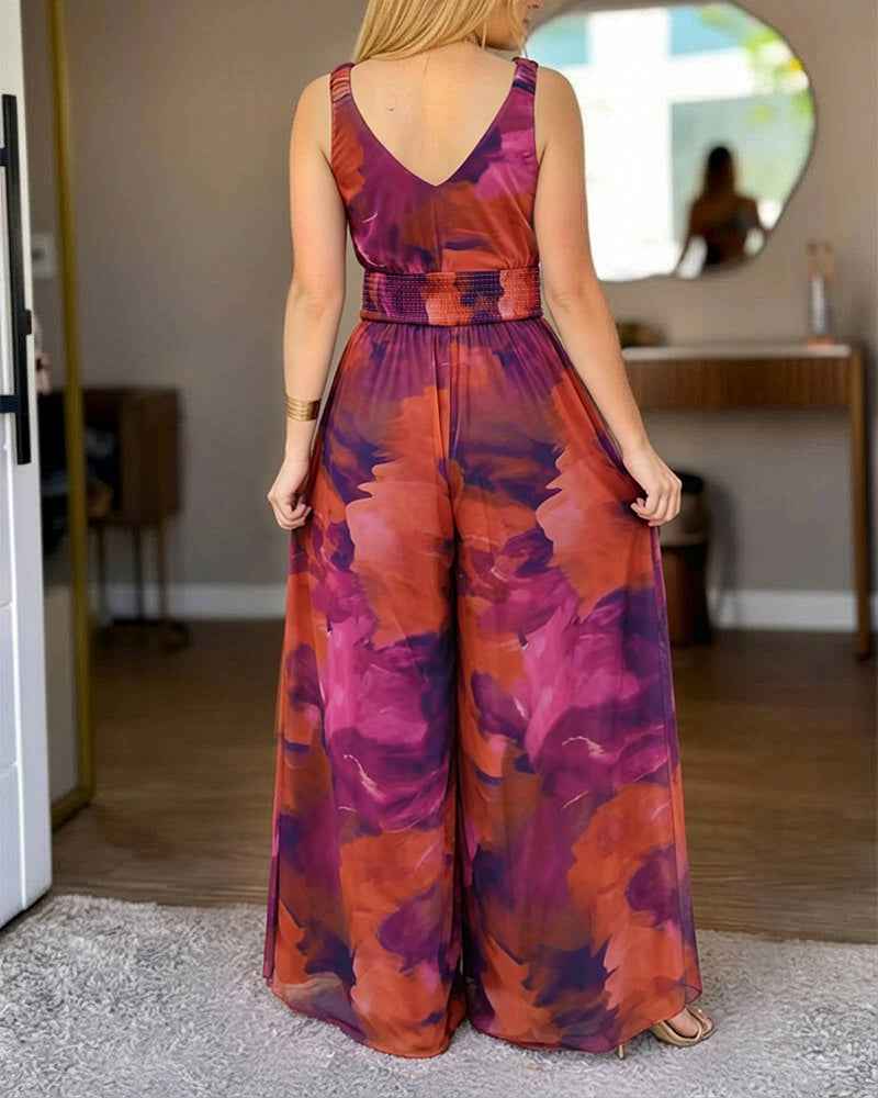 Elegant Tie Dye Women's Jumpsuit | Lightweight & Comfortable Fit
