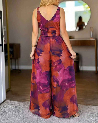 Elegant Tie Dye Women's Jumpsuit | Lightweight & Comfortable Fit