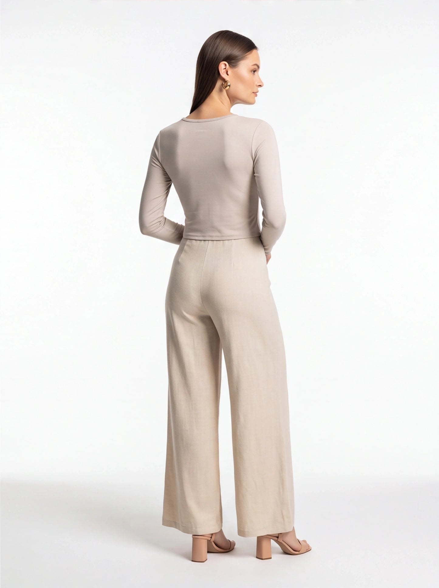 Chic Colorblock Wide-Leg Jumpsuit for Women | Elegant Design, Comforta by Jamota One-Pieces Jumpsuits