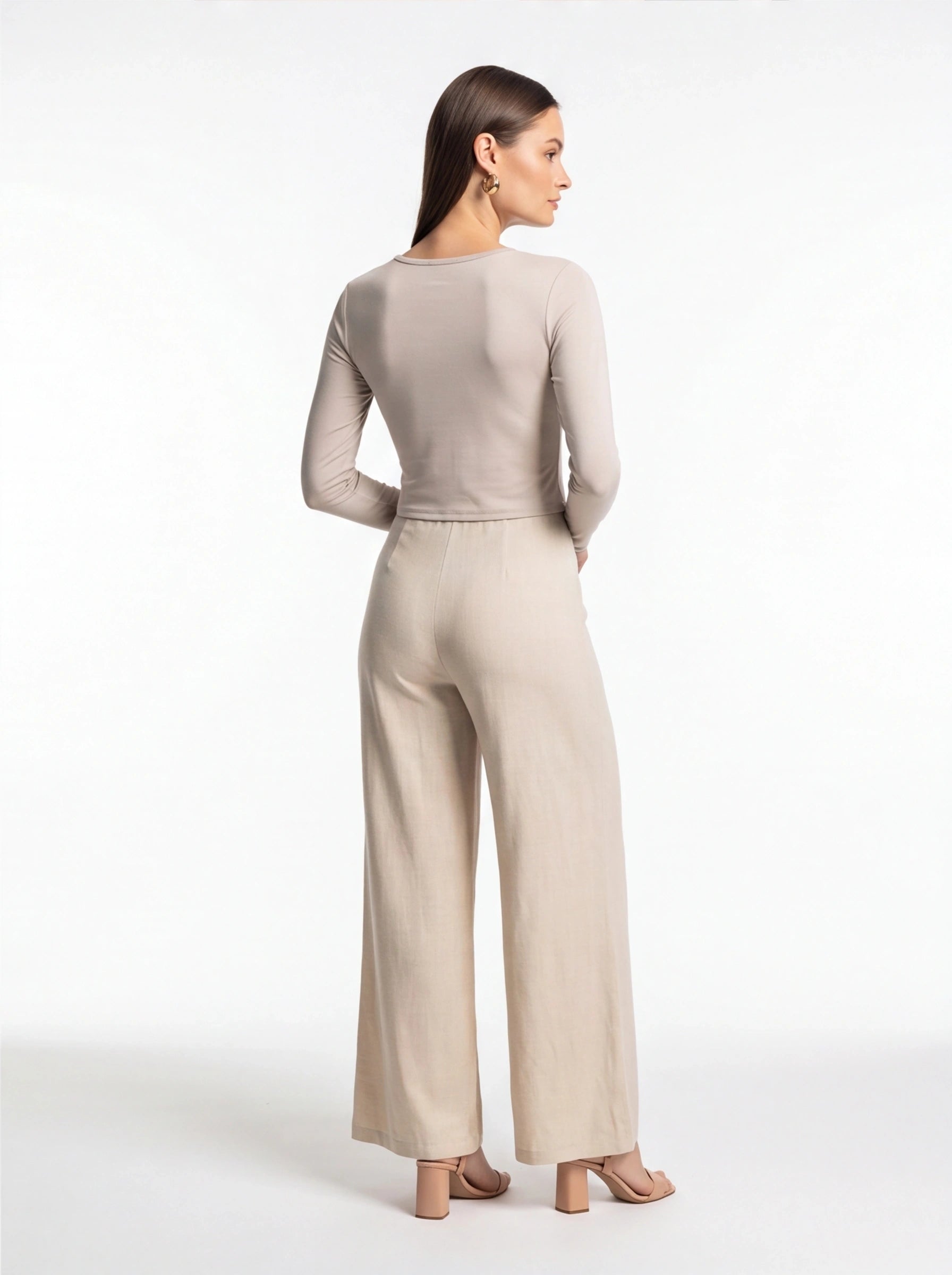 Chic Colorblock Wide-Leg Jumpsuit for Women | Elegant Design, Comforta by Jamota One-Pieces Jumpsuits