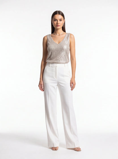 Elegant Shimmering Sequin Top with Comfortable Fit and Stylish Design by Jamota Clothing Tops Women’s Tops