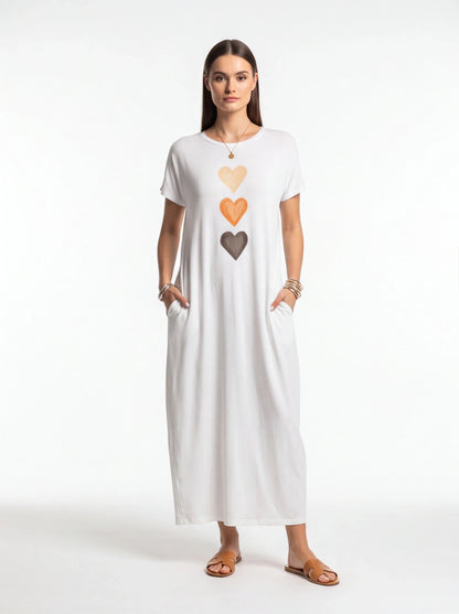Stylish Relaxed Maxi Dress with Adjustable Straps and Pockets - Jamota