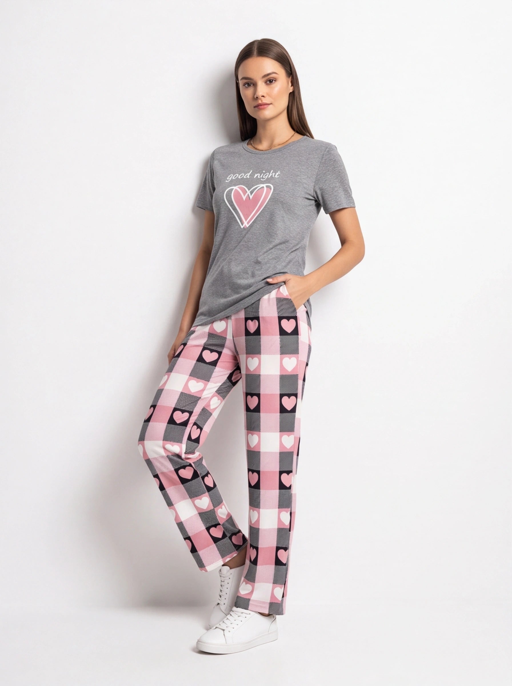 Floral Print Lounge Set | Soft Fabric & Pockets for Ultimate Comfort - Jamota