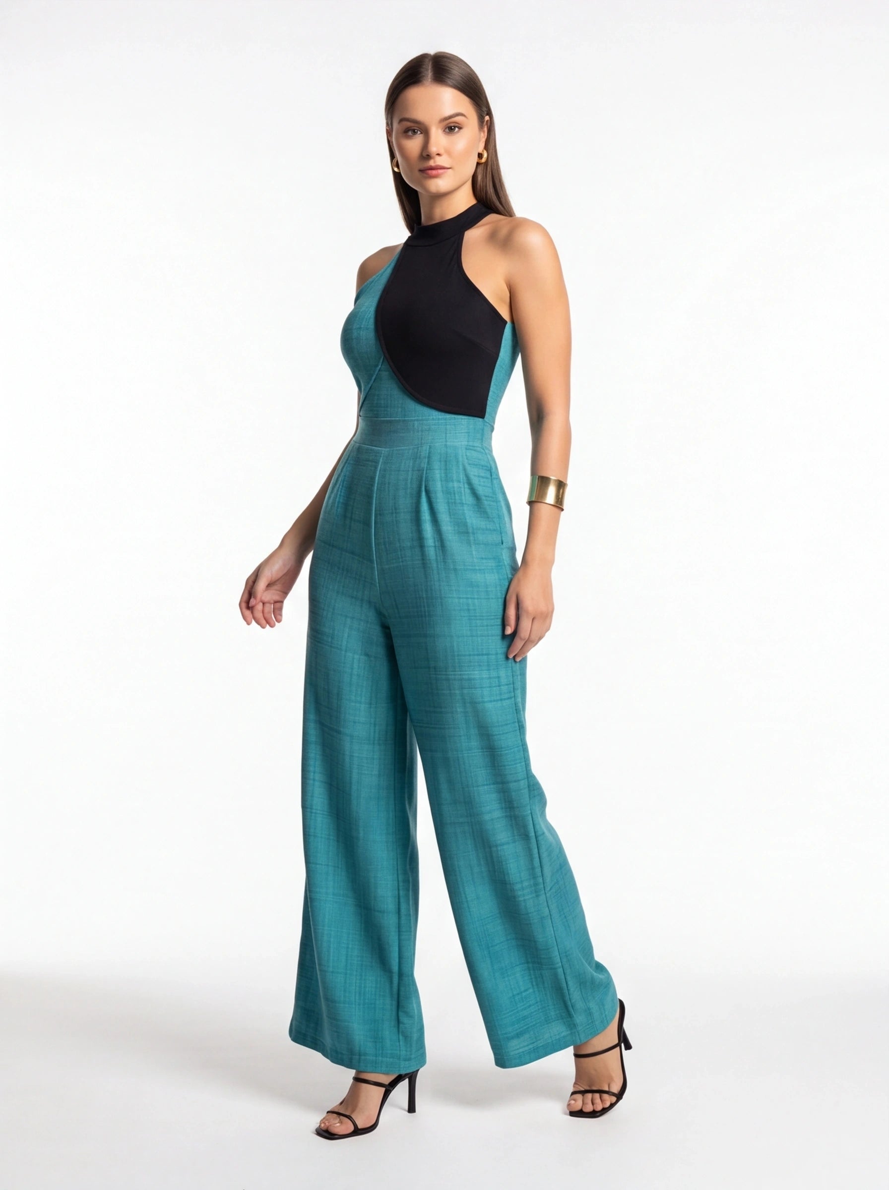 Stylish Colorblock Casual Jumpsuit for Women | Comfortable Fit & Versa by Jamota One-Pieces Jumpsuits