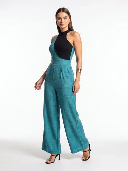 Stylish Colorblock Casual Jumpsuit for Women | Comfortable Fit & Versa by Jamota One-Pieces Jumpsuits