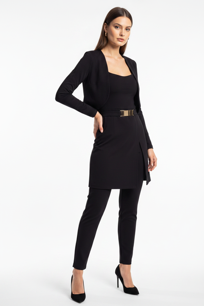 Chic Elegant Jumpsuit with Jacket Set | Tailored Fit & Versatile Desig by Jamota One-Pieces Jumpsuits