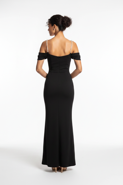 Elegant Bodycon Evening Dress with Sleeveless Design & Midi Length by Jamota Dresses Women's Dresses
