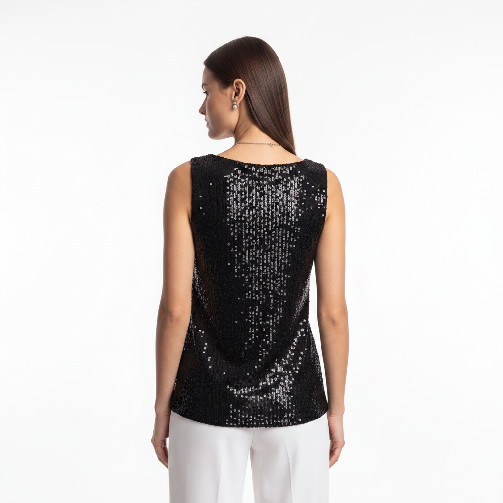 Elegant Shimmering Sequin Top with Comfortable Fit and Stylish Design by Jamota Clothing Tops Women’s Tops