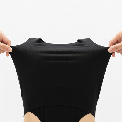 Seamless Bodysuit Tank Top with Built-In Bra by Jamota Bodysuits Bodysuits