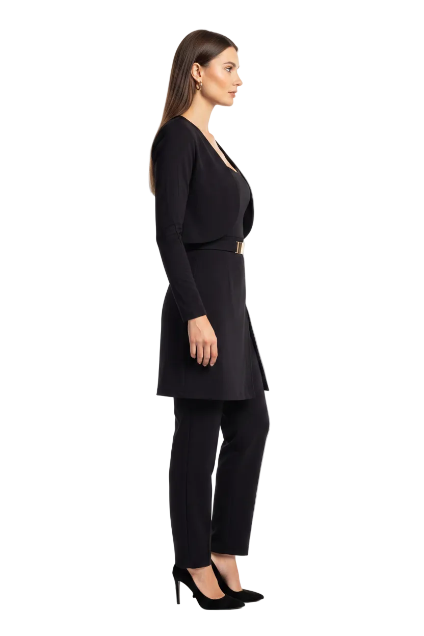 Chic Elegant Jumpsuit with Jacket Set | Tailored Fit & Versatile Desig by Jamota One-Pieces Jumpsuits