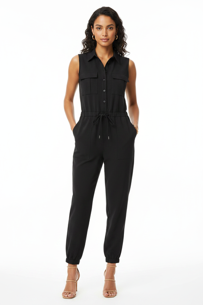 Stylish Comfortable Women's Jumpsuit with Pockets & Adjustable Straps by Jamota One-Pieces Women's Jumpsuits & Rompers