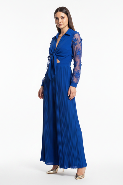 Elegant Blue Jumpsuit for Women | Tailored Fit & Comfortable Fabric - Jamota