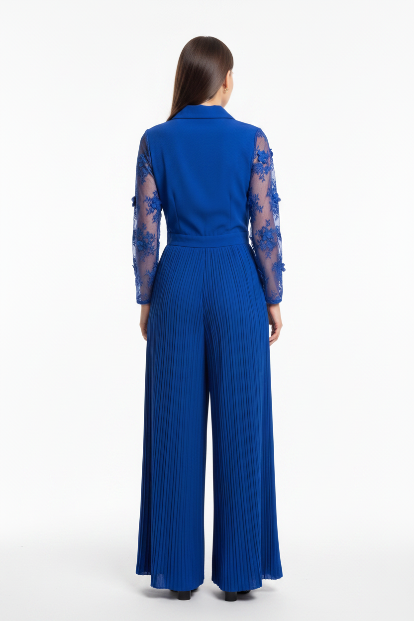 Elegant Blue Jumpsuit for Women | Tailored Fit & Comfortable Fabric - Jamota
