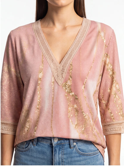 Elegant Ruffled Long Sleeve Blouse with Soft Fabric & Classic Fit