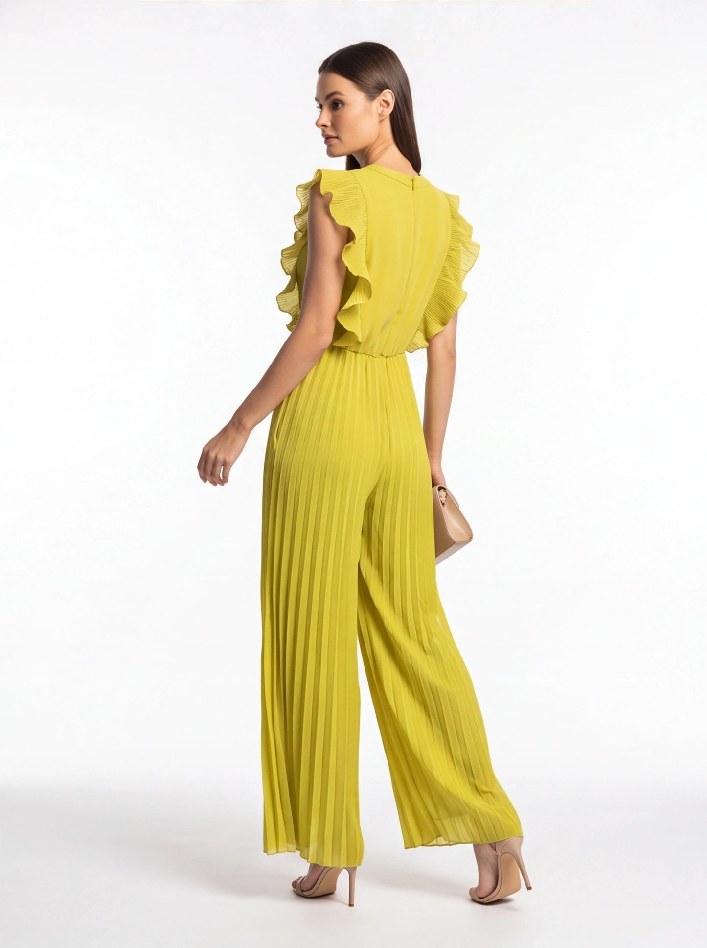 Lightweight Wide-Leg Jumpsuit with Pockets by Jamota One-Pieces Jumpsuits