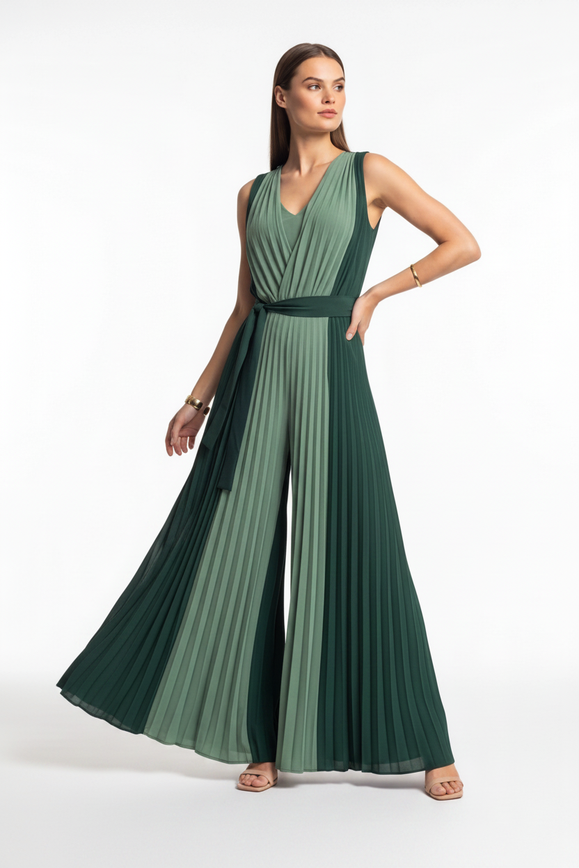 Stylish Casual Colorblock Jumpsuit for Women | Comfortable & Versatile - Jamota