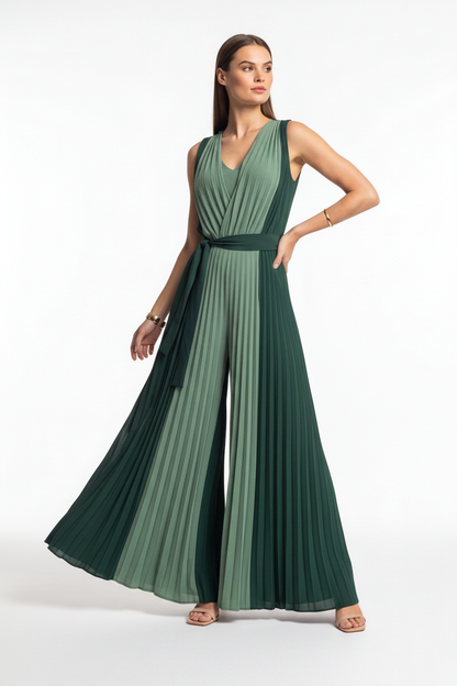 Stylish Casual Colorblock Jumpsuit for Women | Comfortable & Versatile - Jamota
