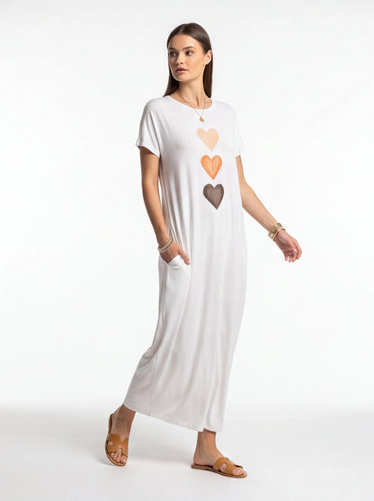 Stylish Relaxed Maxi Dress with Adjustable Straps and Pockets - Jamota