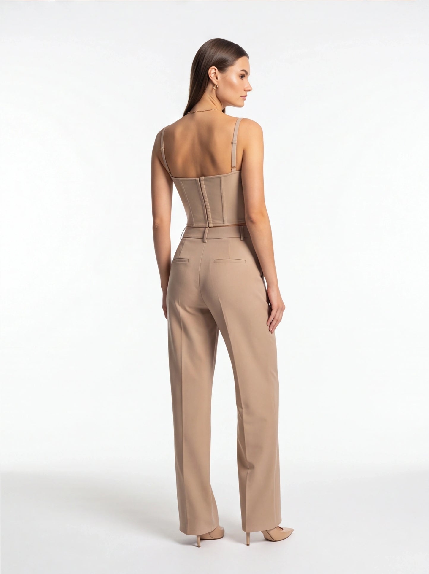 Strapless Sculpted Corset Top with Structured Support - Jamota