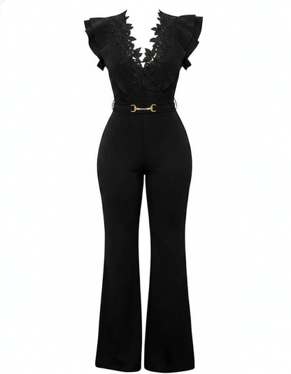 Elegant Black Jumpsuit for Women | Tailored Fit & Comfortable Fabric - Jamota