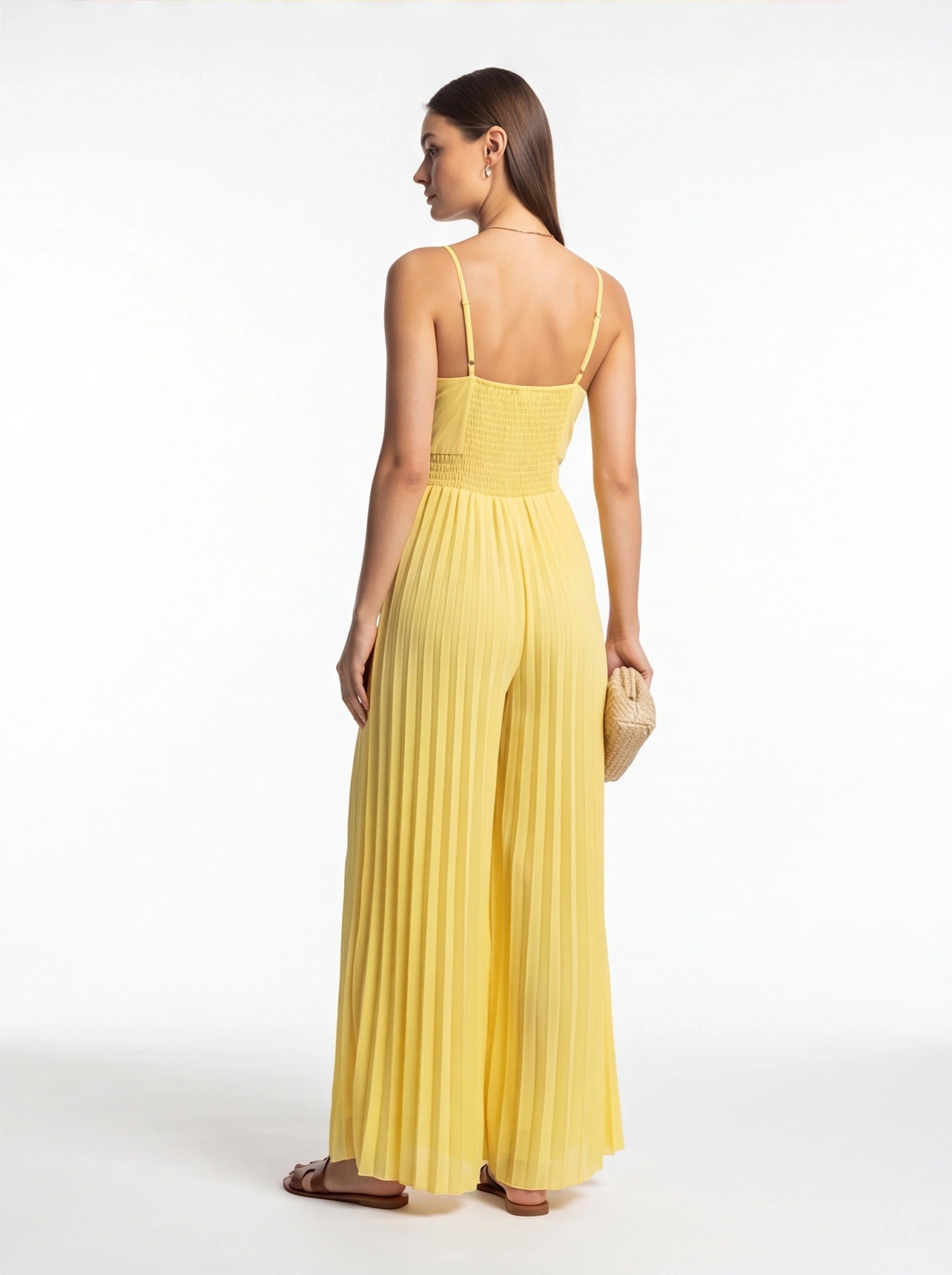 Elegant Airy Wide Leg Jumpsuit for Women | Lightweight & Versatile by Jamota One-Pieces Jumpsuits