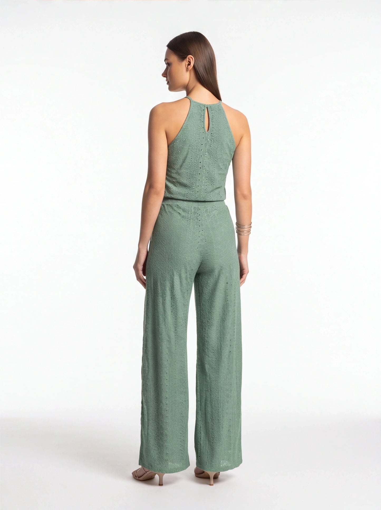 Elegant Textured Two-Piece Vacation Set with Adjustable Waist & Pocket by Jamota Outfit Sets Clothing Sets