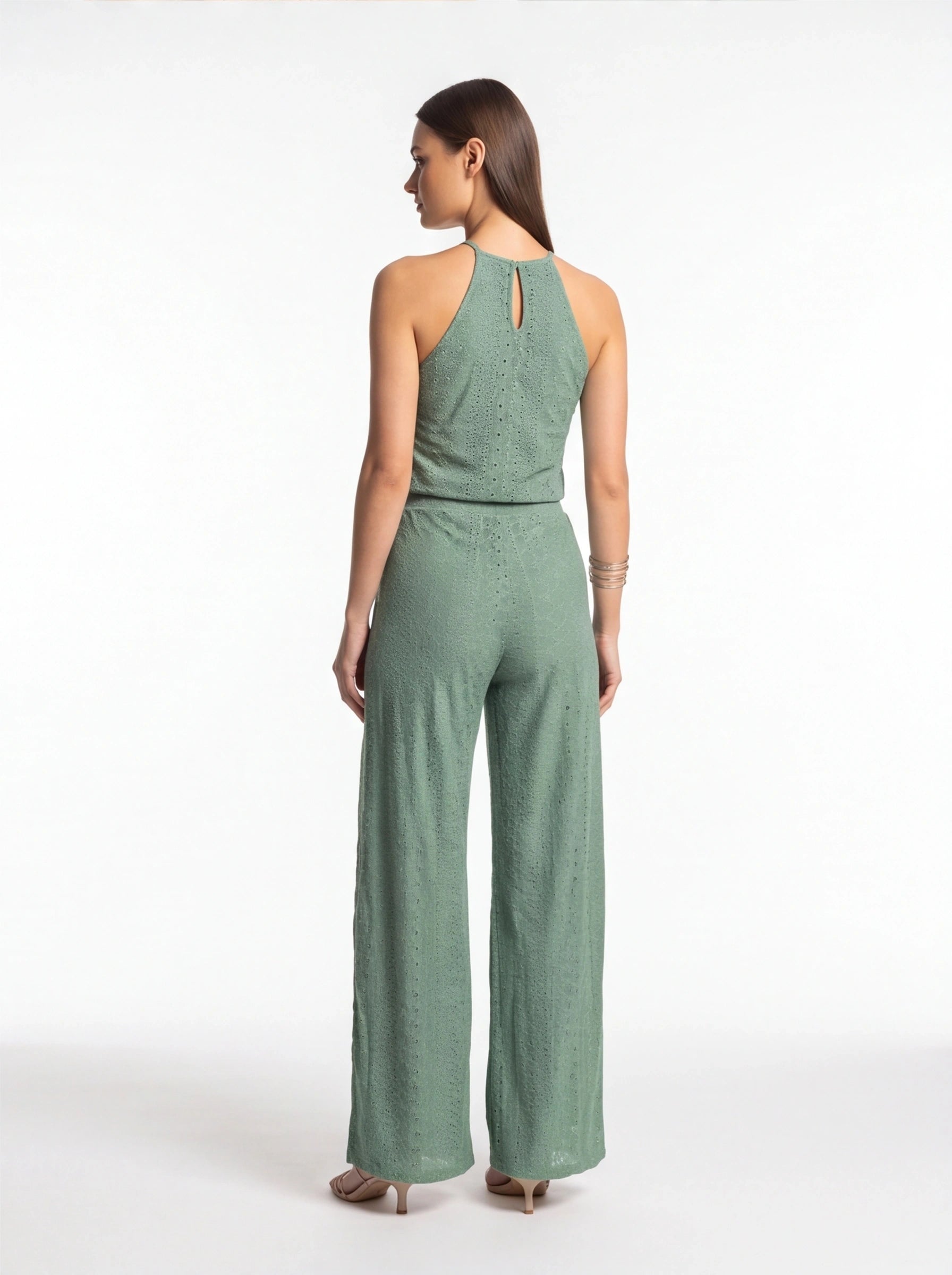 Elegant Textured Two-Piece Vacation Set with Adjustable Waist & Pocket by Jamota Outfit Sets Clothing Sets