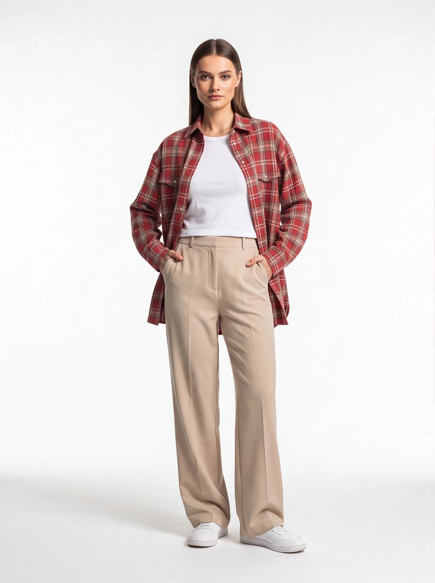 Stylish Relaxed Flannel Overshirt | Soft Fabric & Versatile Design - Jamota