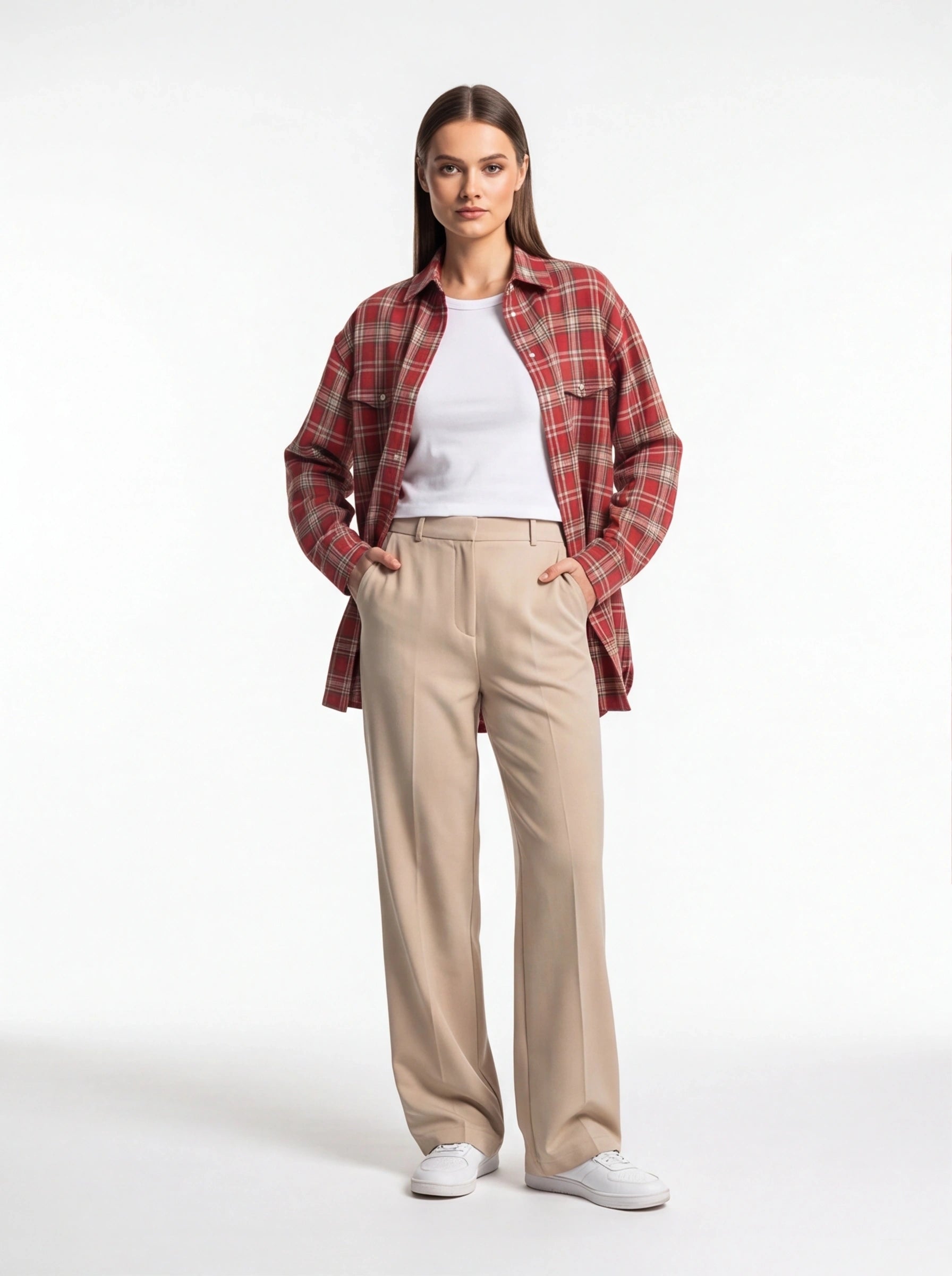 Stylish Relaxed Flannel Overshirt | Soft Fabric & Versatile Design - Jamota
