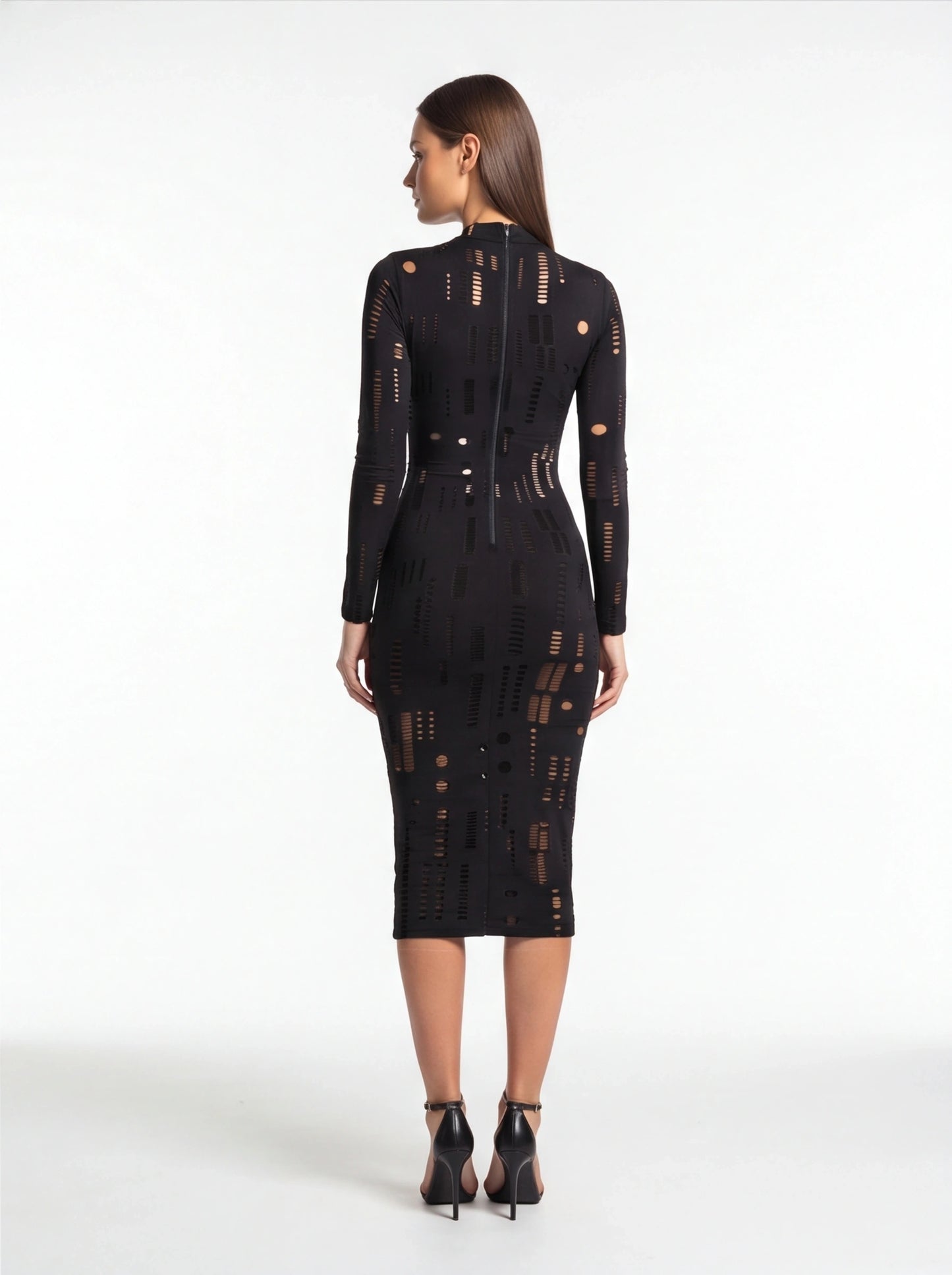 Stylish Bodycon Cocktail Dress with Sleeveless Design and Stretch Fit