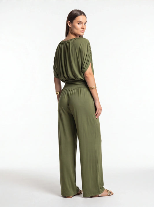 Elegant Black Jumpsuit for Women | Tailored Fit & Comfortable Stretch - Jamota