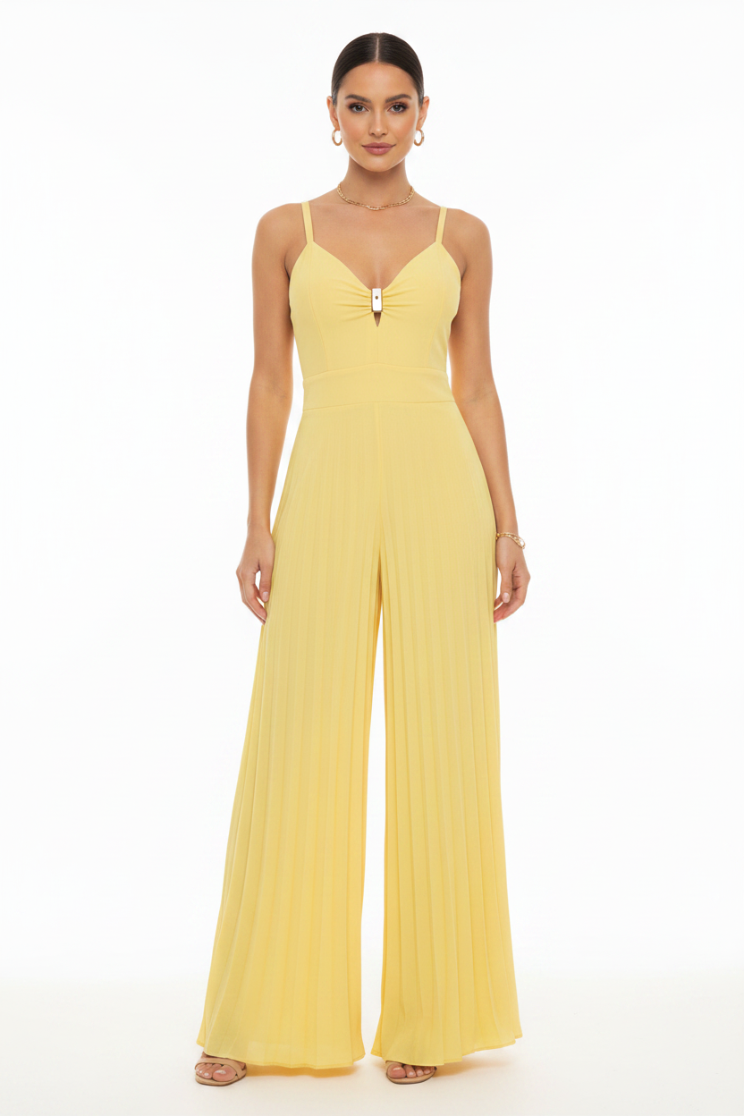 Elegant Airy Wide Leg Jumpsuit for Women | Lightweight & Versatile - Jamota