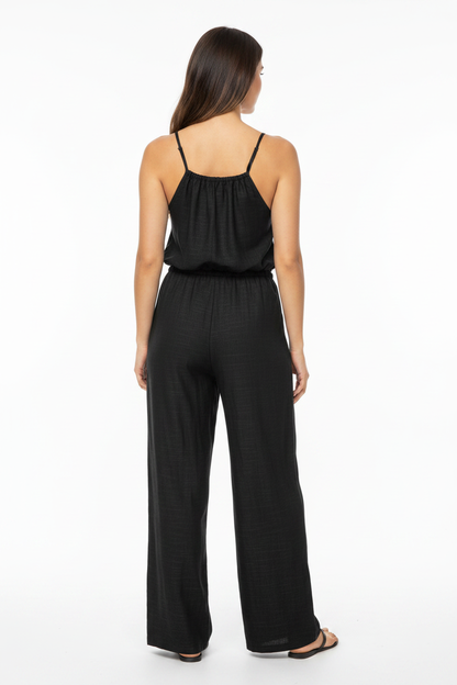 Stylish Lightweight Summer Jumpsuit with Pockets & Adjustable Straps - Jamota