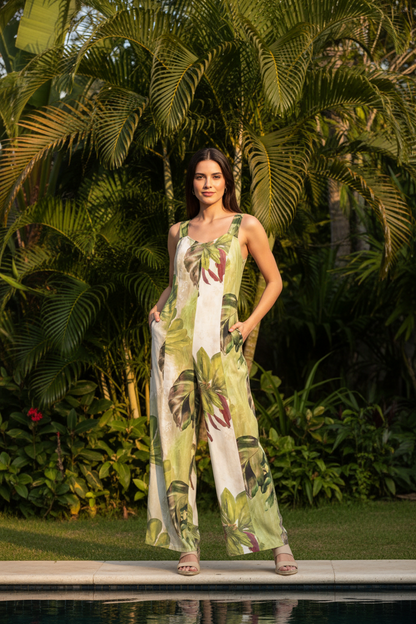 Chic Wide-Leg Jumpsuit for Women | Comfortable Fabric & Versatile Fit by Jamota One-Pieces Women's Jumpsuits