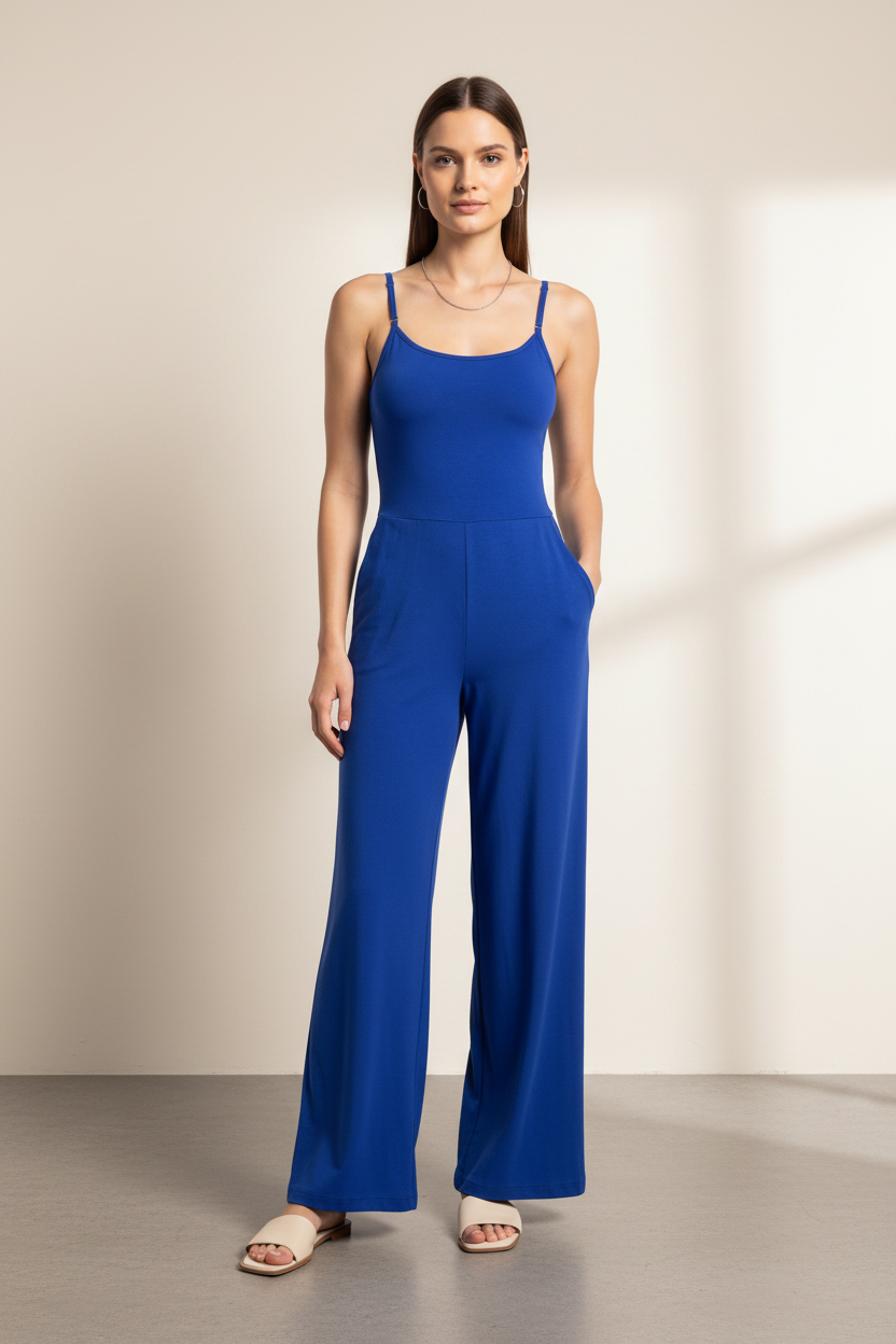 Stylish Comfy Casual Jumpsuit for Women | Soft Fabric & Adjustable Str by Jamota One-Pieces Jumpsuits & Rompers