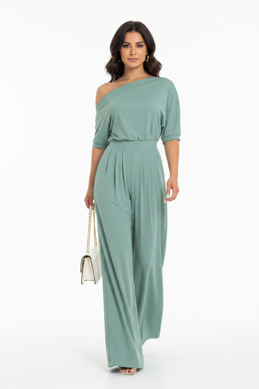 Elegant Wide-Leg Jumpsuit for Women | Comfortable & Versatile - Jamota