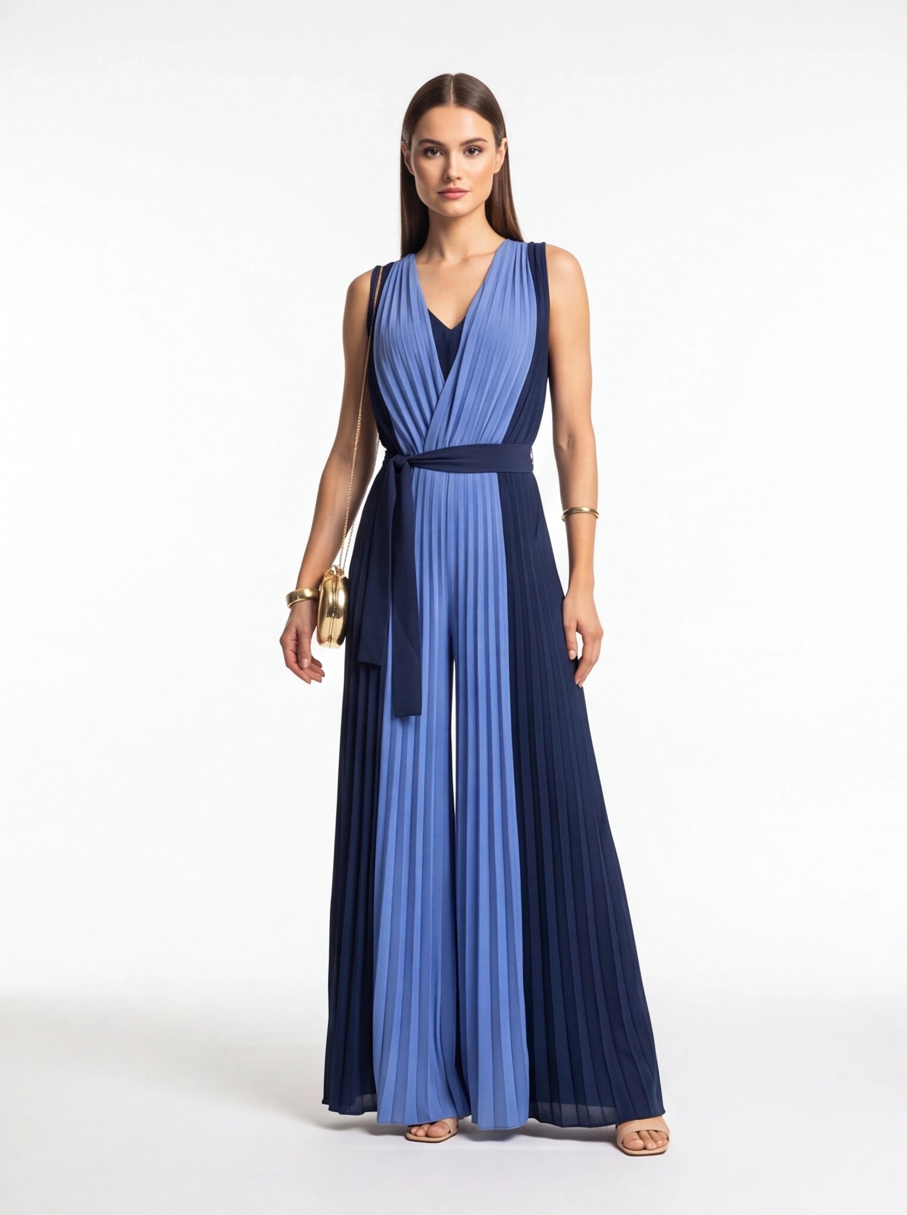 Stylish Casual Colorblock Jumpsuit for Women | Comfortable & Versatile by Jamota One-Pieces Jumpsuits