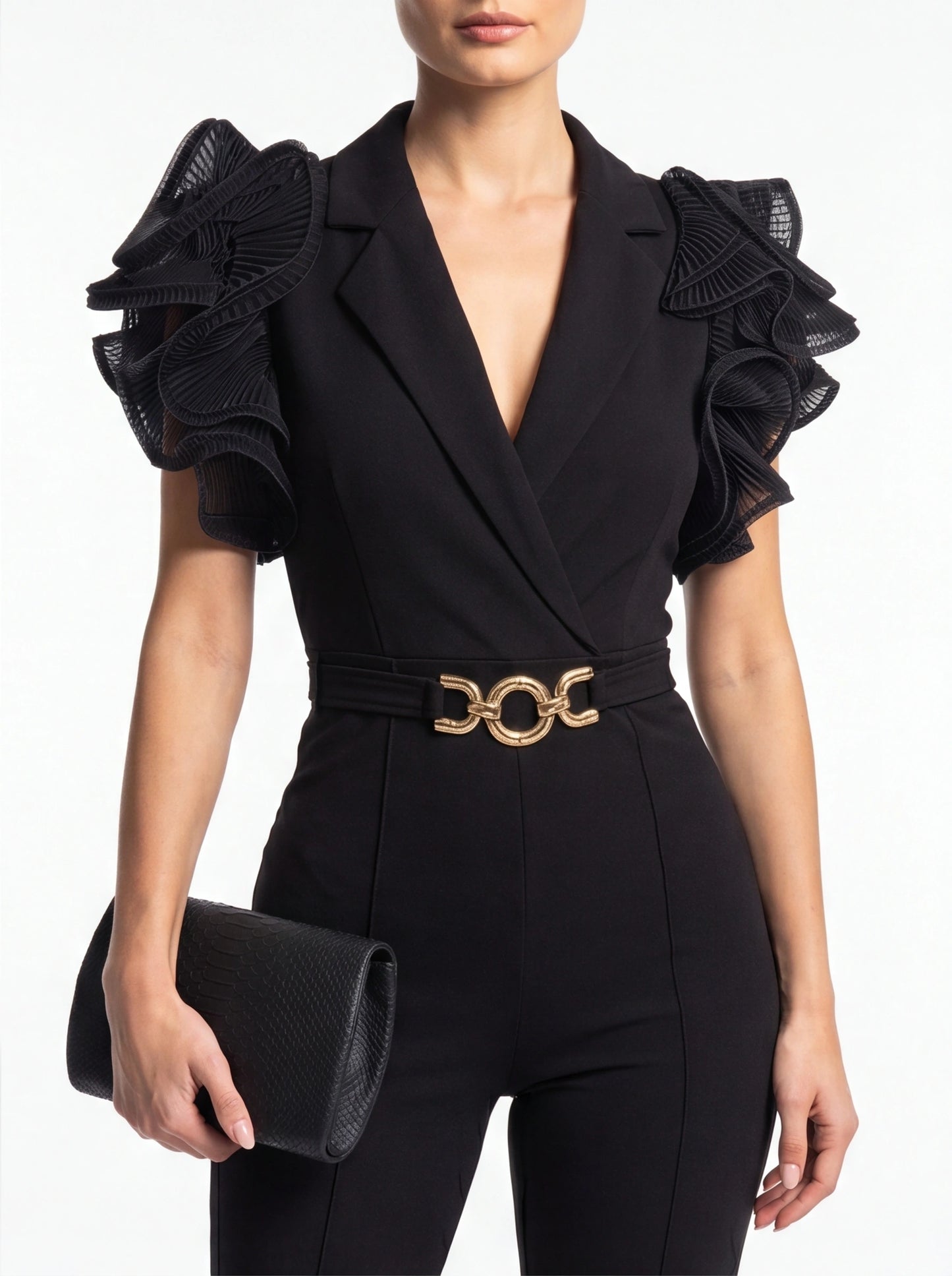 Elegant Chic Flared Jumpsuit for Women | Tailored Fit & Comfortable Fa by Jamota One-Pieces Women’s Jumpsuits & Rompers