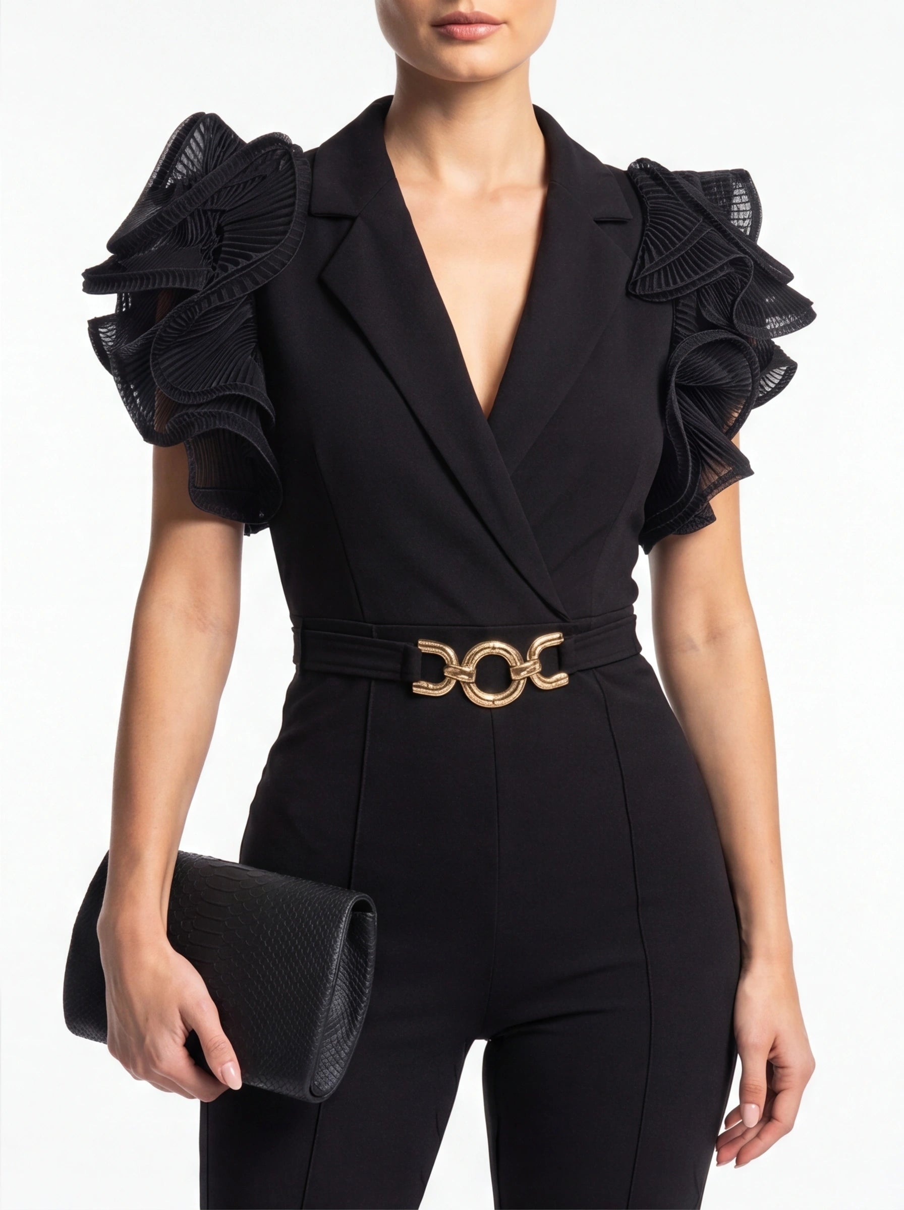 Elegant Chic Flared Jumpsuit for Women | Tailored Fit & Comfortable Fa by Jamota One-Pieces Women’s Jumpsuits & Rompers
