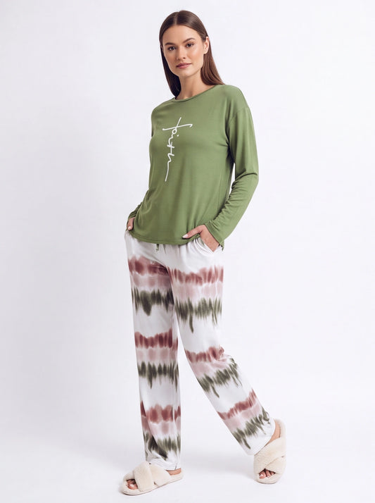 Ombre Pajama Set with Pockets by Jamota Pajamas Pajamas