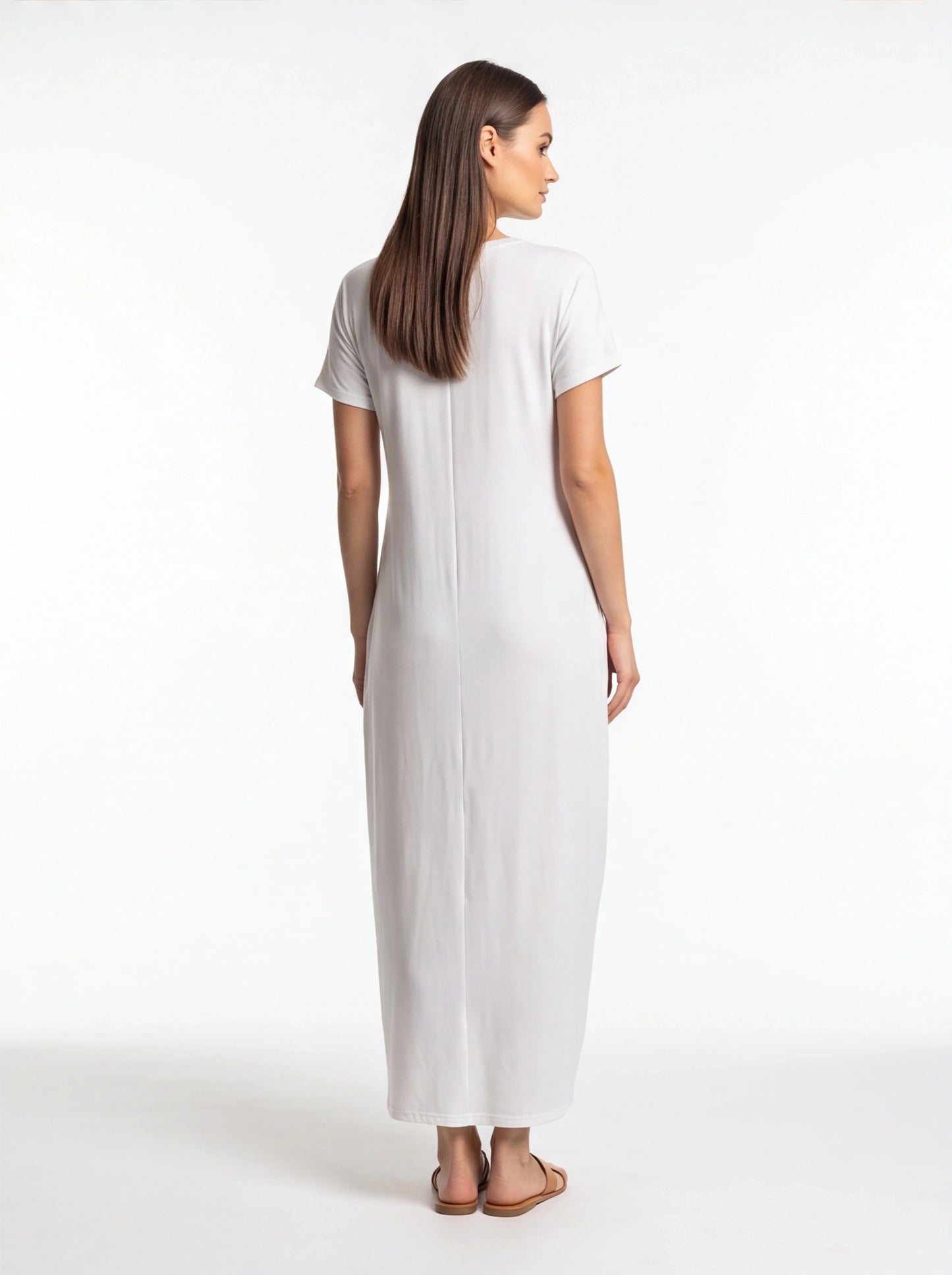Stylish Relaxed Maxi Dress with Adjustable Straps and Pockets - Jamota