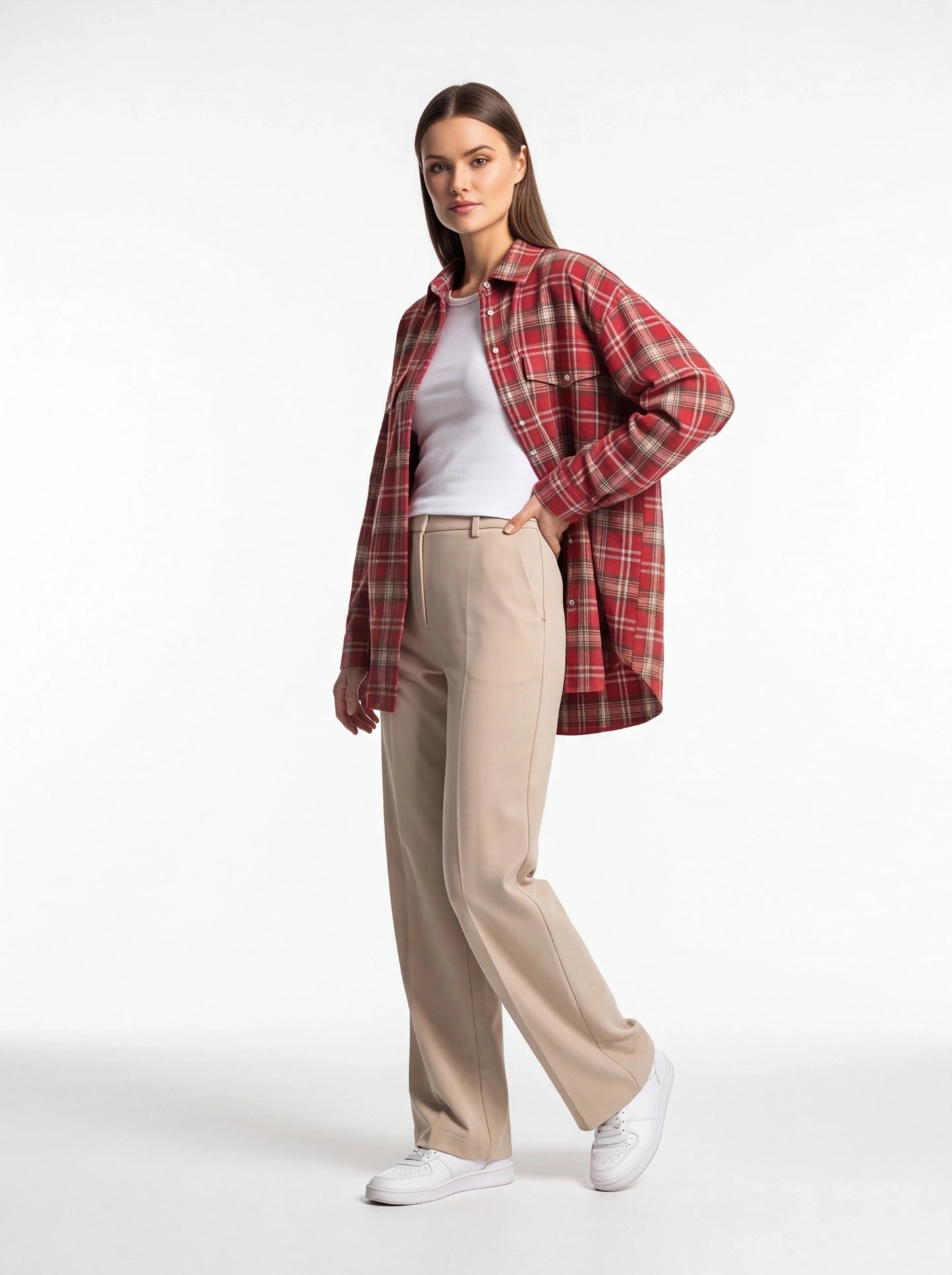 Stylish Relaxed Flannel Overshirt | Soft Fabric & Versatile Design - Jamota