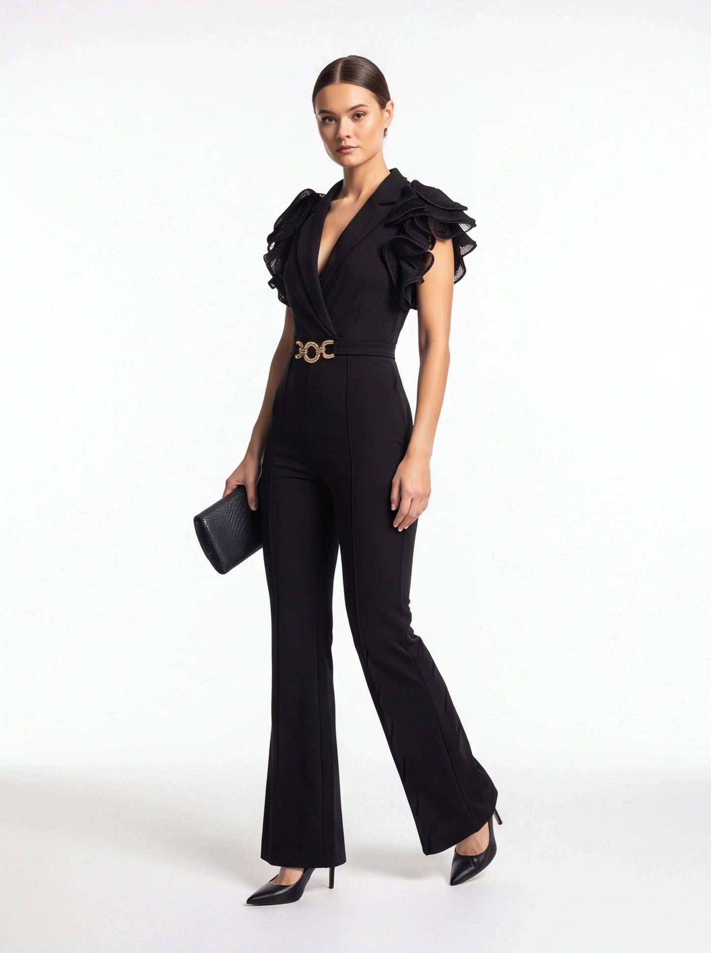 Elegant Chic Flared Jumpsuit for Women | Tailored Fit & Comfortable Fa by Jamota One-Pieces Women’s Jumpsuits & Rompers