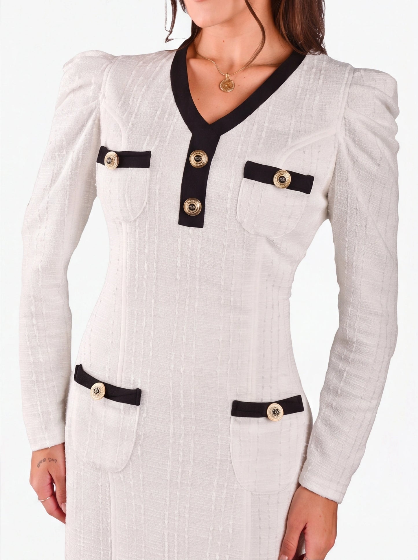 Elegant Midi Formal Dress with Pockets and Sleeveless Design