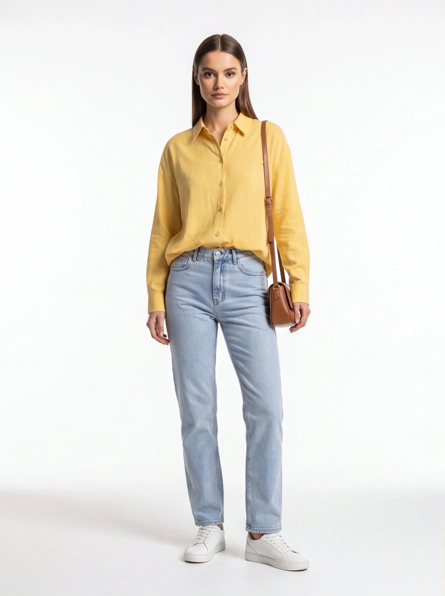 Elegant Relaxed Button Blouse with Soft Fabric and Versatile Fit