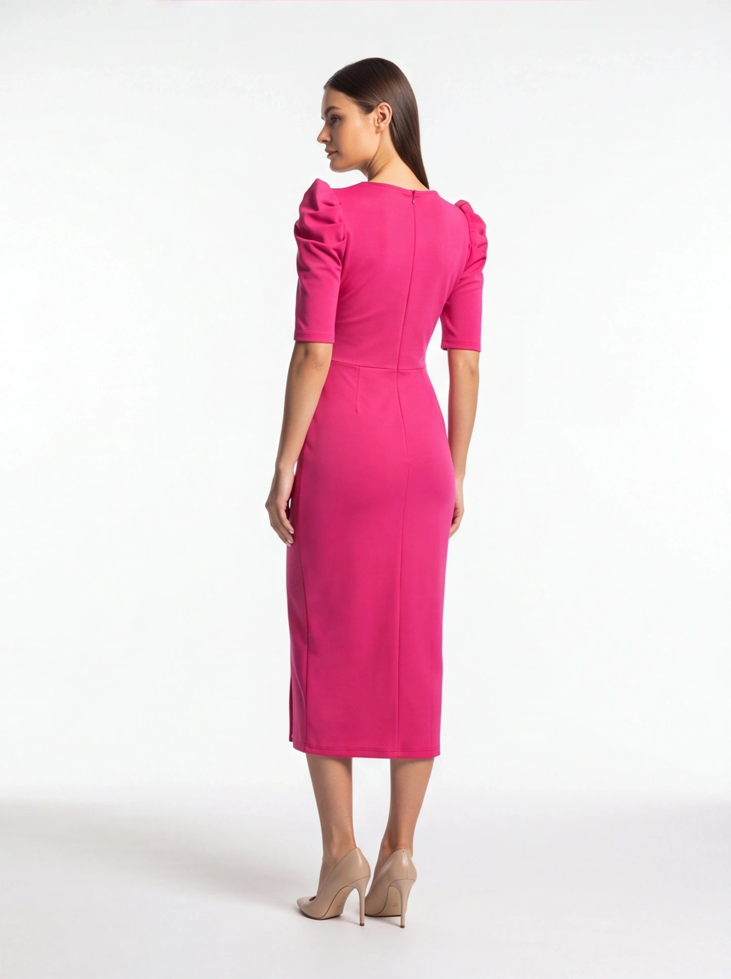 Chic Floral Bodycon Cocktail Dress with Elegant Fit and Stretch Fabric by Jamota Dresses Casual Dresses