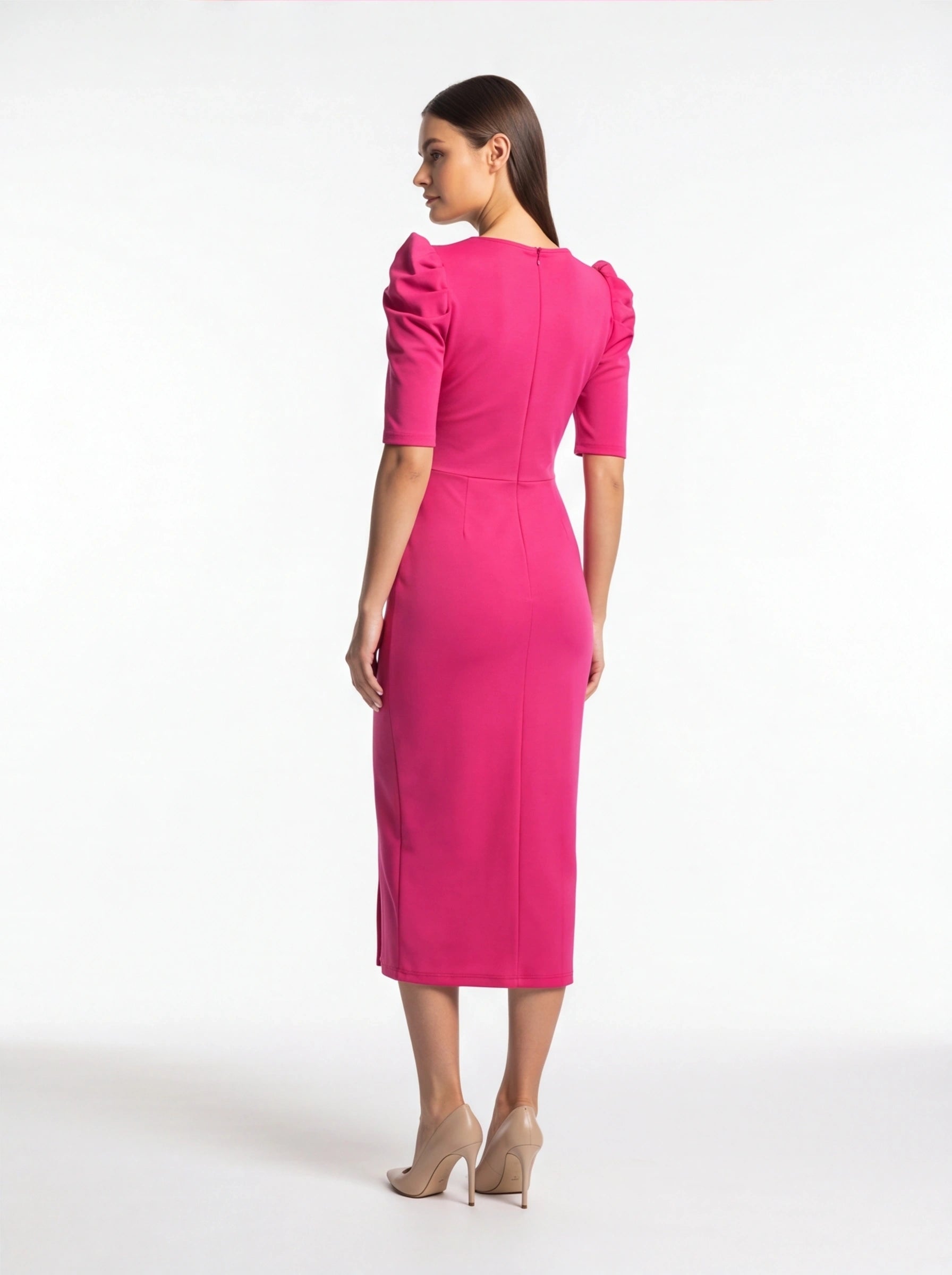 Chic Floral Bodycon Cocktail Dress with Elegant Fit and Stretch Fabric by Jamota Dresses Casual Dresses
