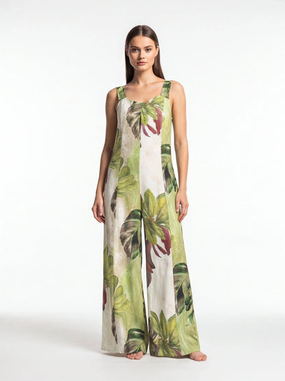 Chic Wide-Leg Jumpsuit for Women | Comfortable Fabric & Versatile Fit by Jamota One-Pieces Women's Jumpsuits