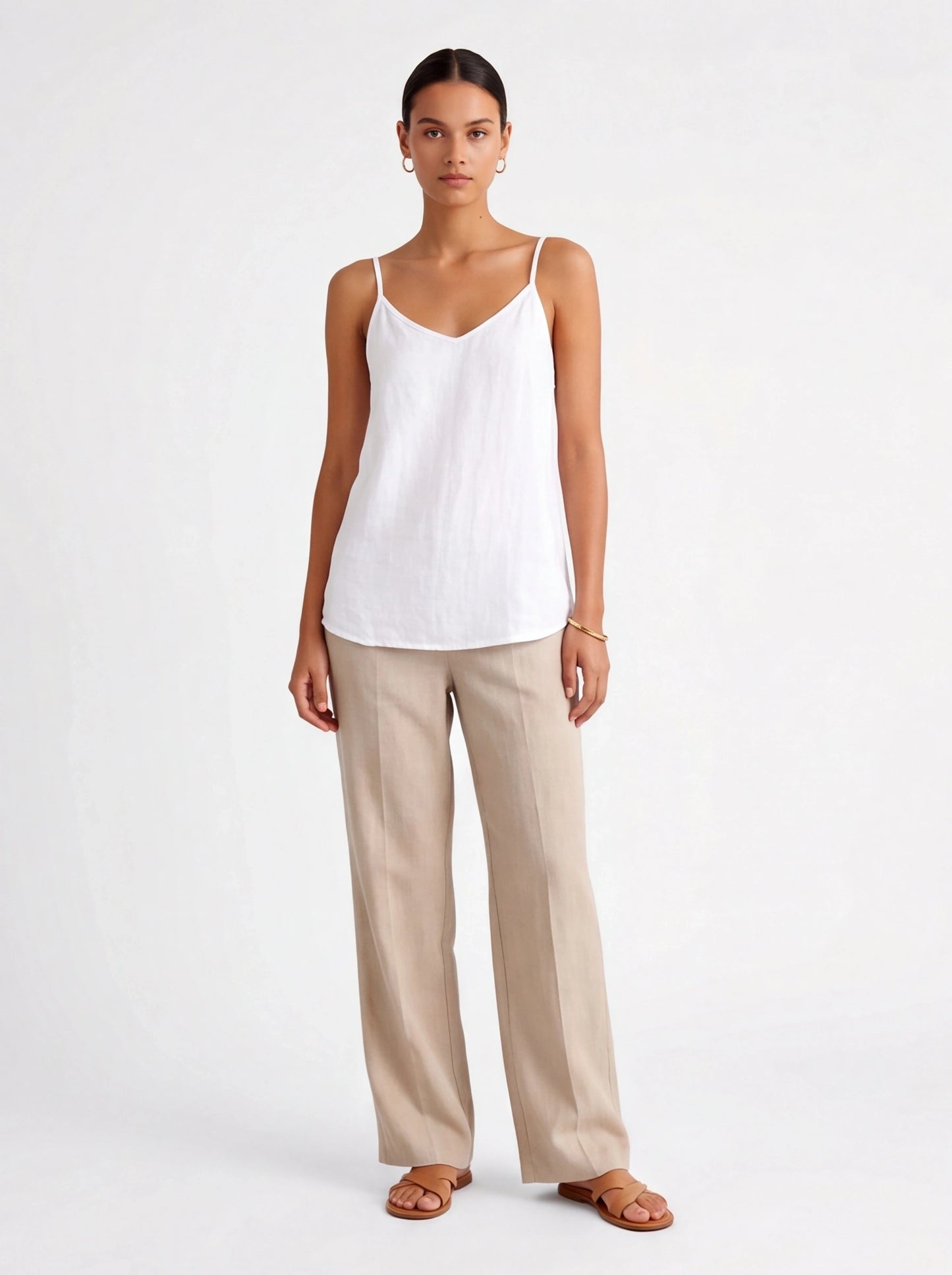 Chic Lightweight Linen Tank Top | Breathable Fabric & Versatile Design